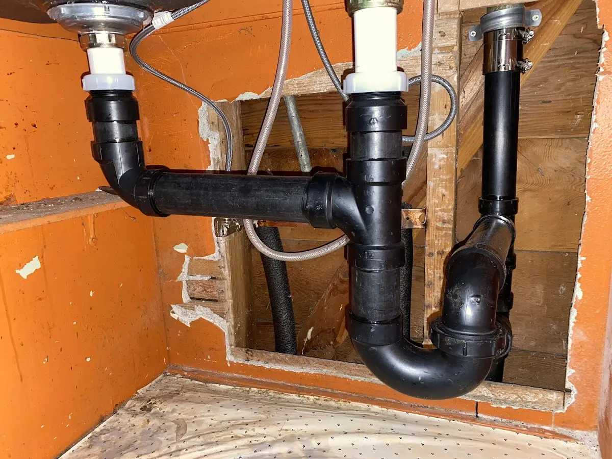Professional Repiping Services equipment and tools on the job in Seymour
